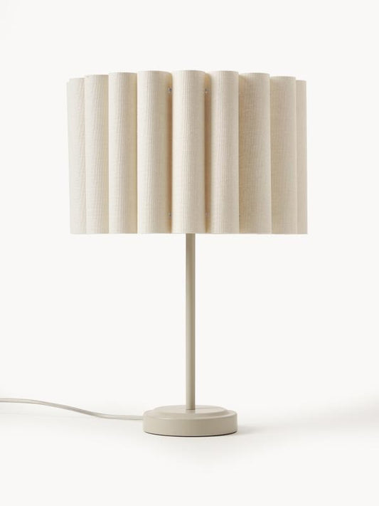 Lampa stołowa z lnu Lucina
