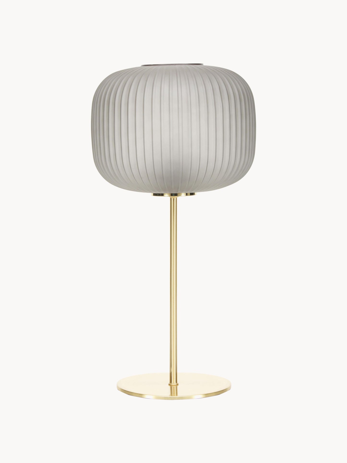 Lampa stołowa ze szklanym kloszem Sober