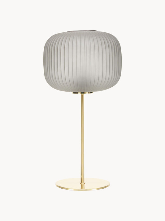 Lampa stołowa ze szklanym kloszem Sober