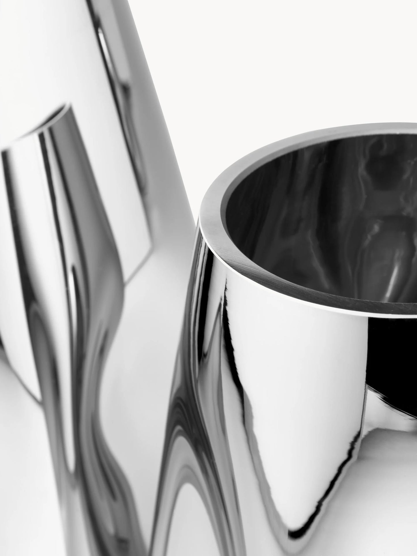 Wazon ze szkła dmuchanego Mirror, W 26 cm