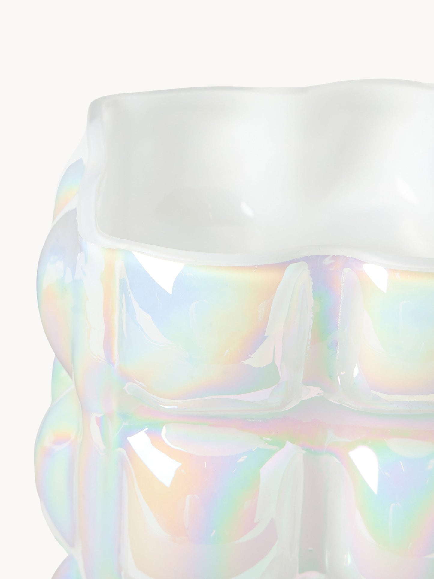 Wazon ze szkła dmuchanego Bubble, W 18 cm