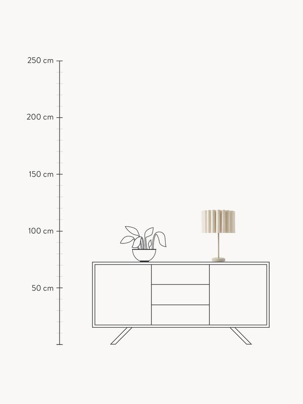 Lampa stołowa z lnu Lucina