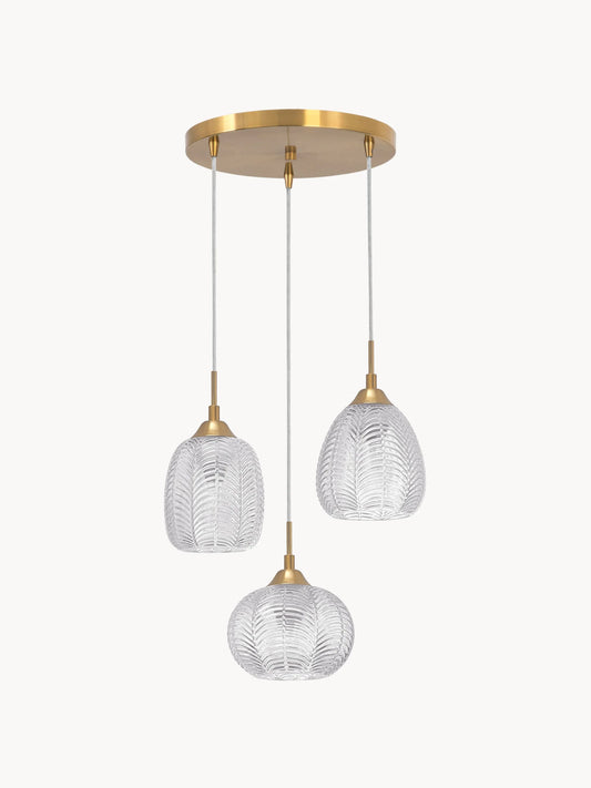 Lampa wisząca ze szkła satynowego Vario