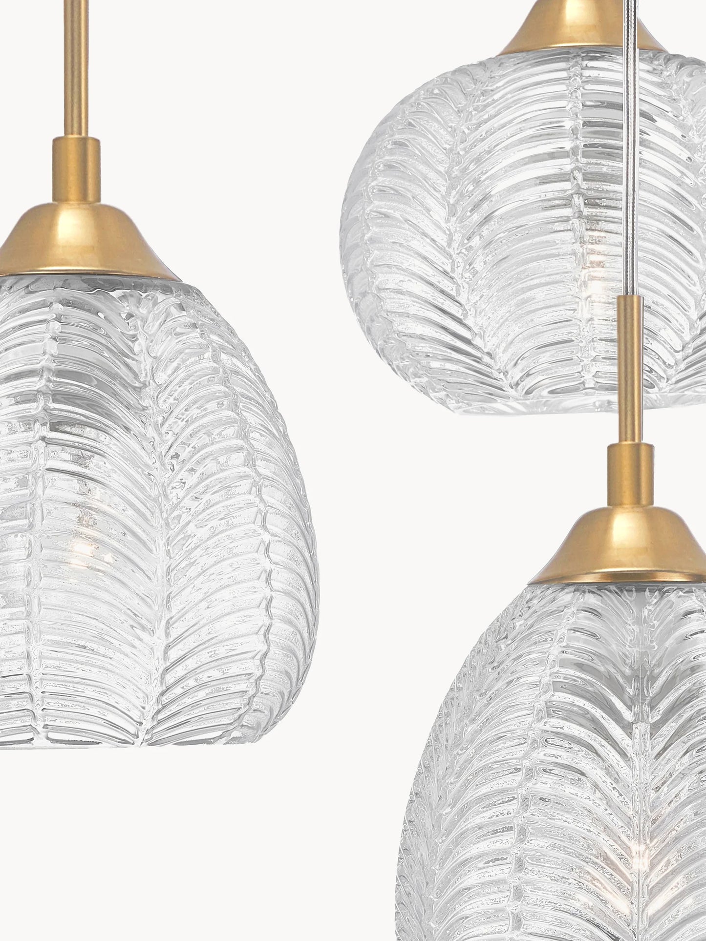 Lampa wisząca ze szkła satynowego Vario