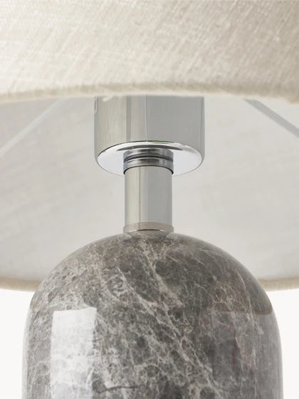 Lampa stołowa z marmurową podstawą Gia