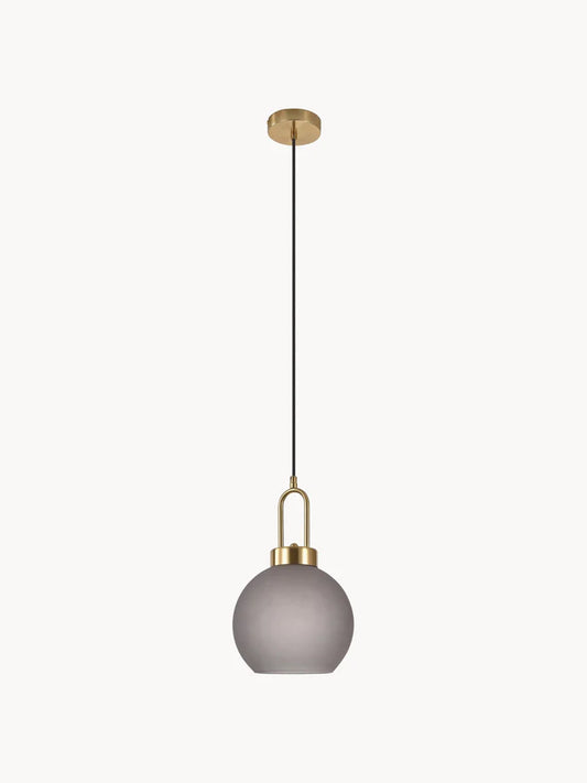 Lampa wisząca ze szklanym kloszem Luton