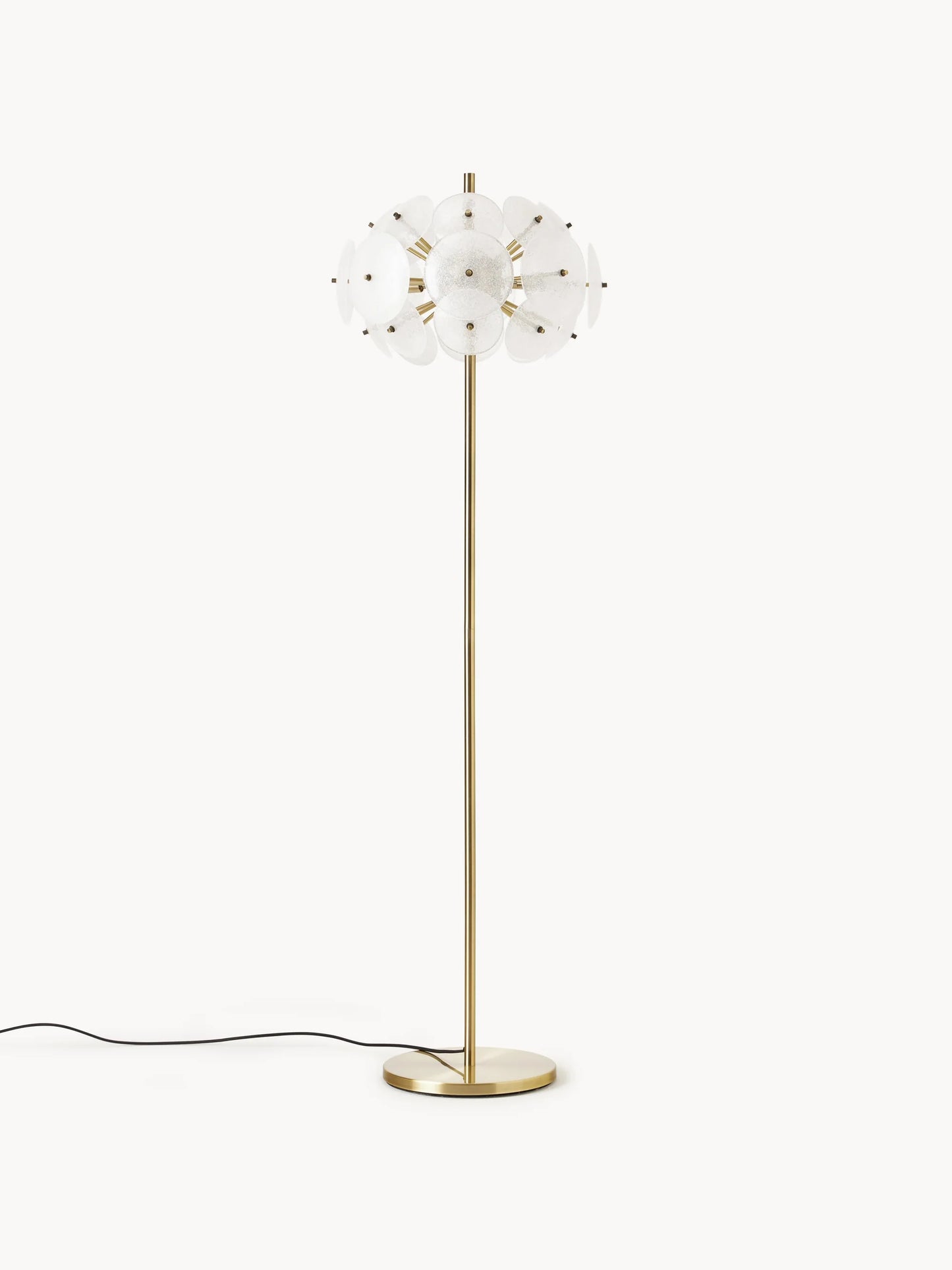 Lampa podłogowa ze szkła Mireille