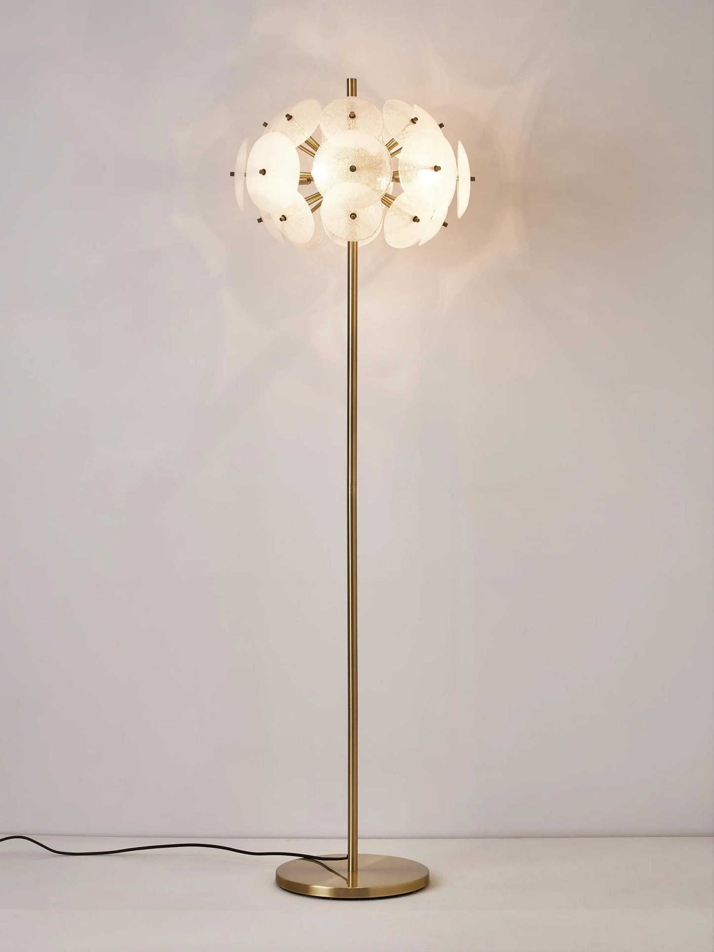 Lampa podłogowa ze szkła Mireille