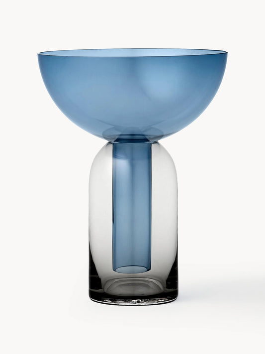 Wazon ze szkła dmuchanego Torus, W 20 cm