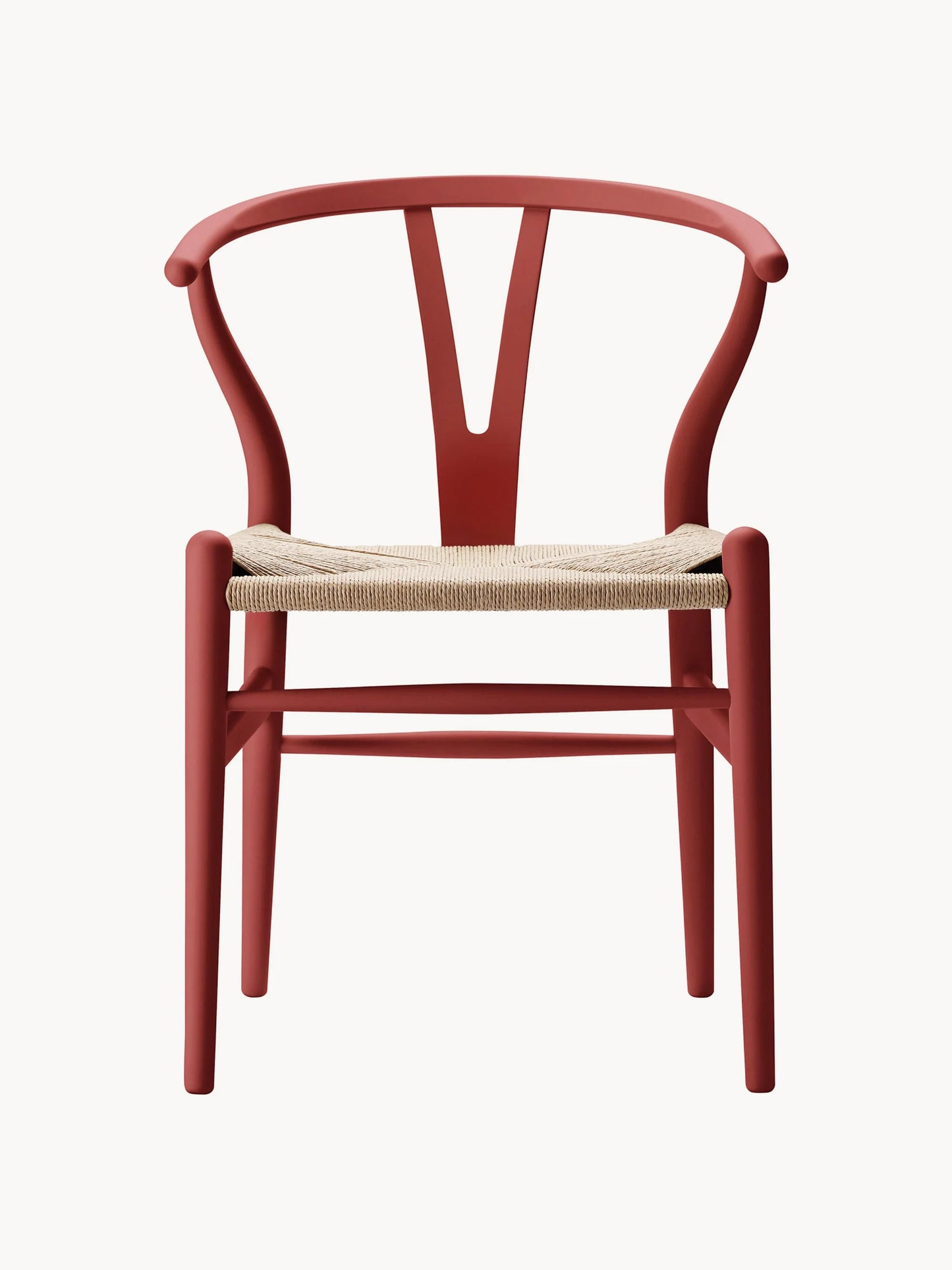 Krzesło z drewna z plecionym siedziskiem CH24 Wishbone Chair