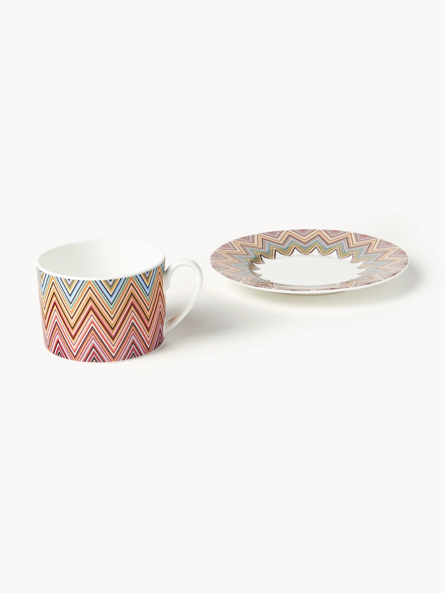 Filiżanka ze spodkiem z porcelany chińskiej Jarris, 6 szt.