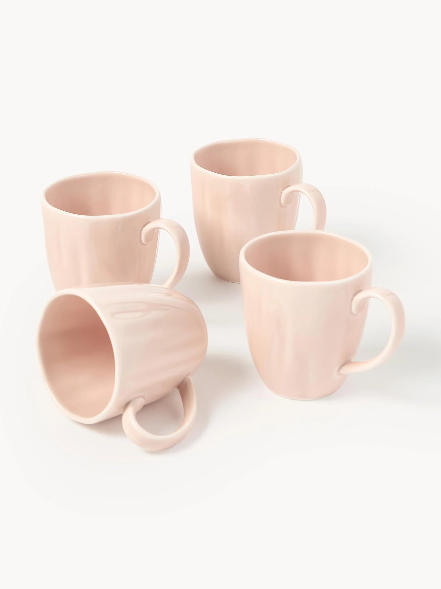 Kubek z porcelany z reliefem Sali, 4 szt.
