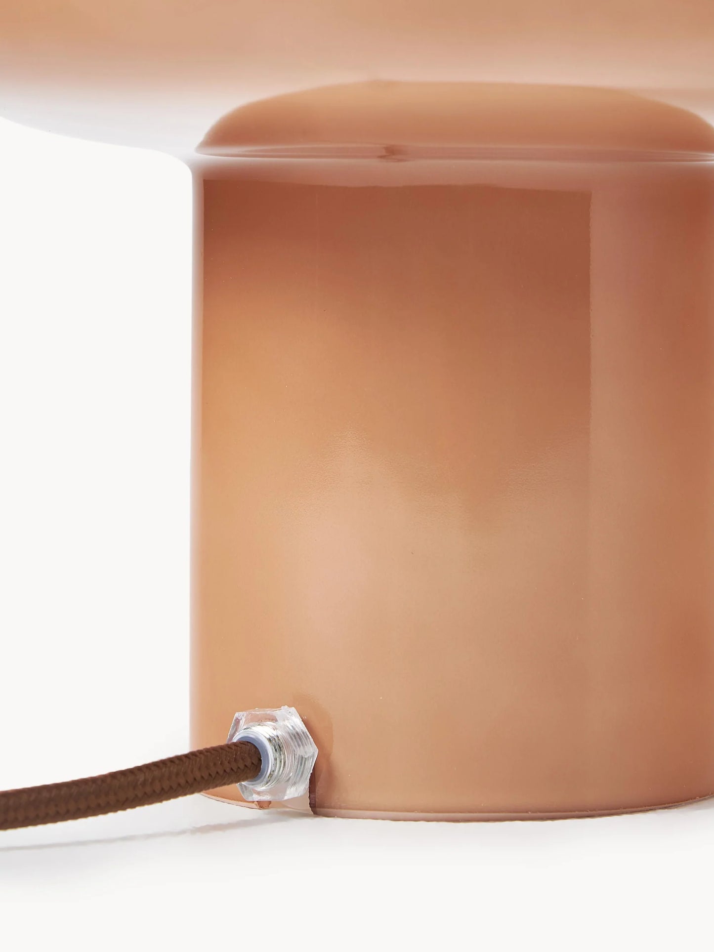 Mała lampa stołowa ze szkła opalowego Baya