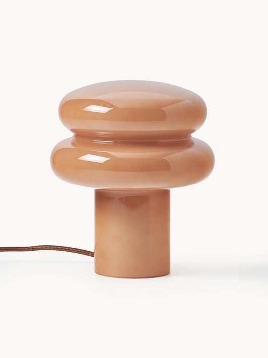 Mała lampa stołowa ze szkła opalowego Baya