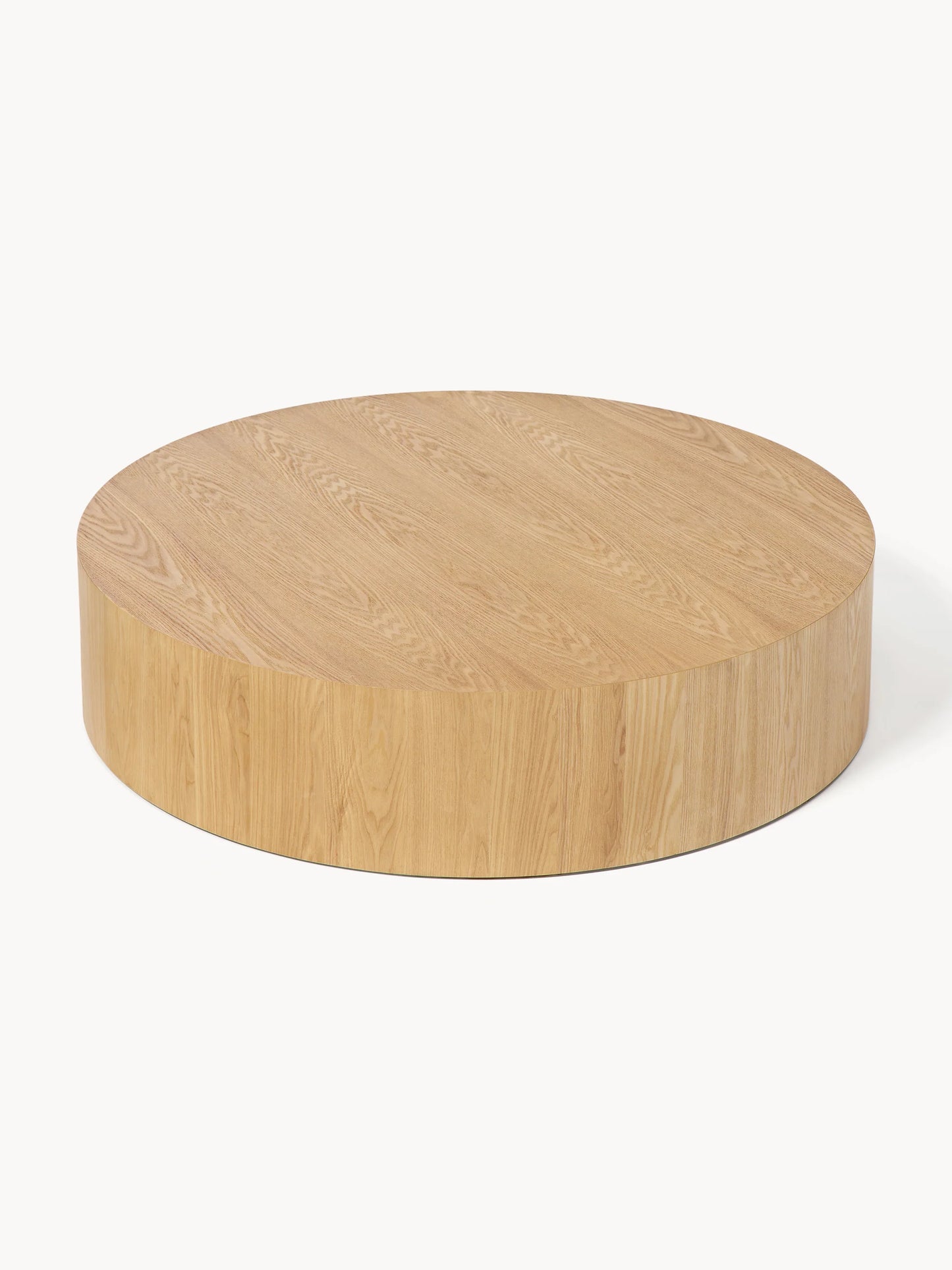Okrągły stolik kawowy XL z drewna Dan