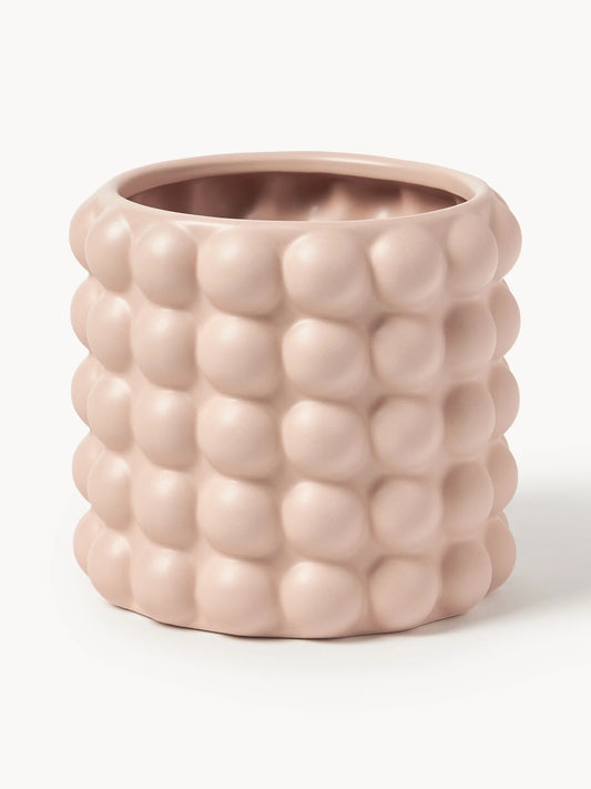 Osłonka na doniczkę z kamionki Bob, W 15 cm