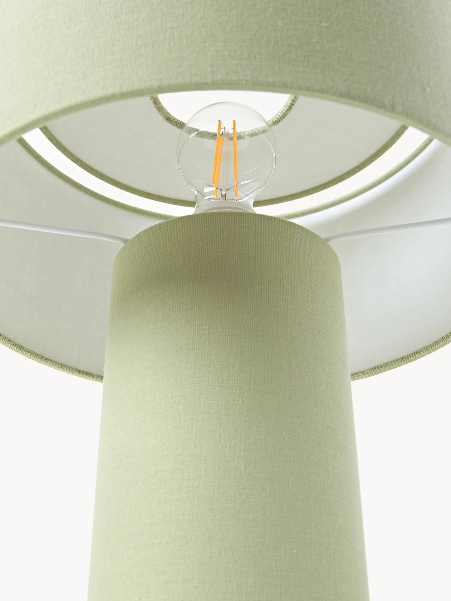 Lampa stołowa z lnu Ron