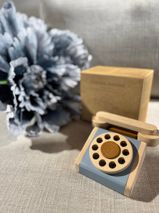 Drewniany telefon Blue Liewood