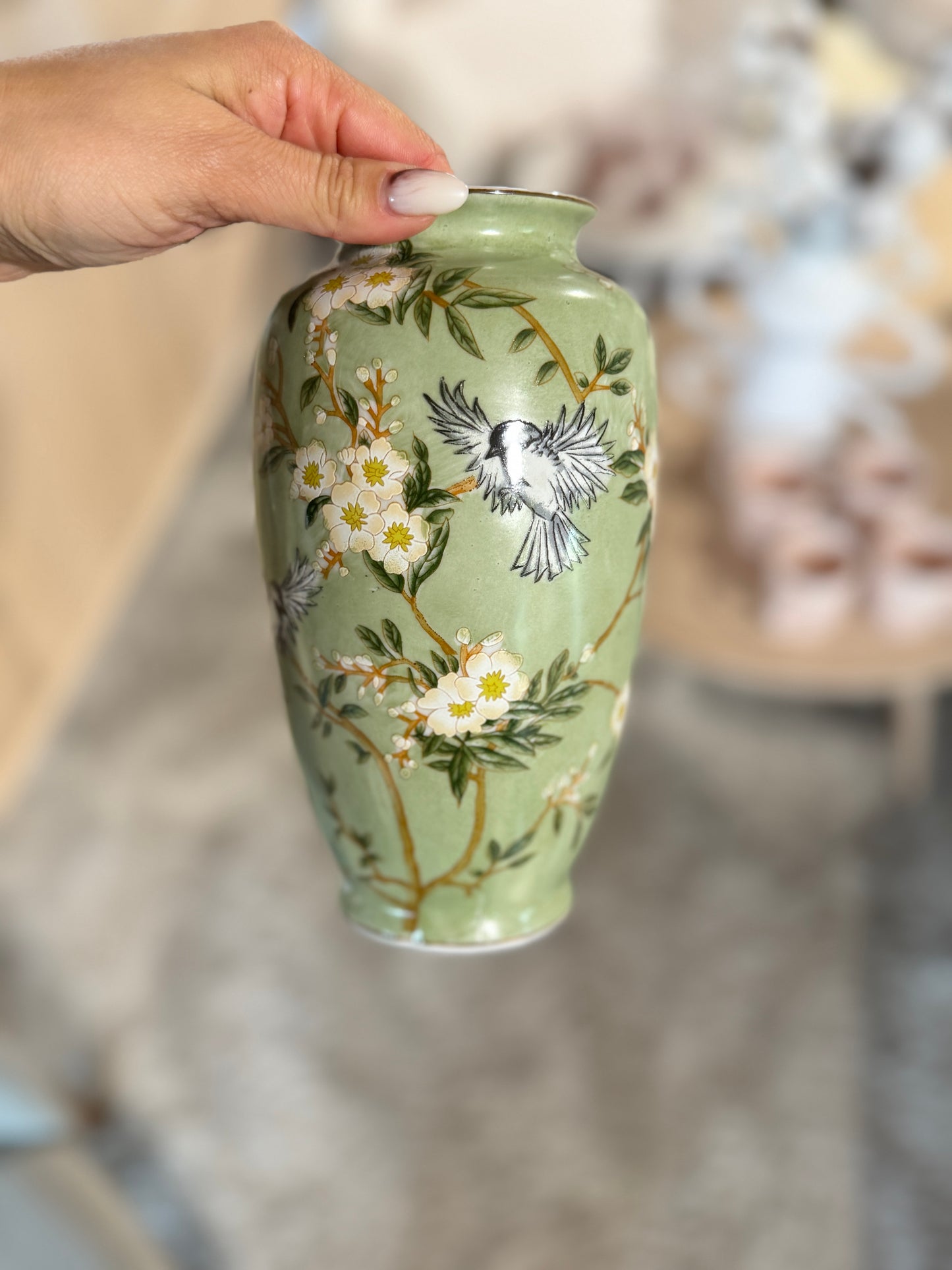 Wazon ceramiczny ptaszki