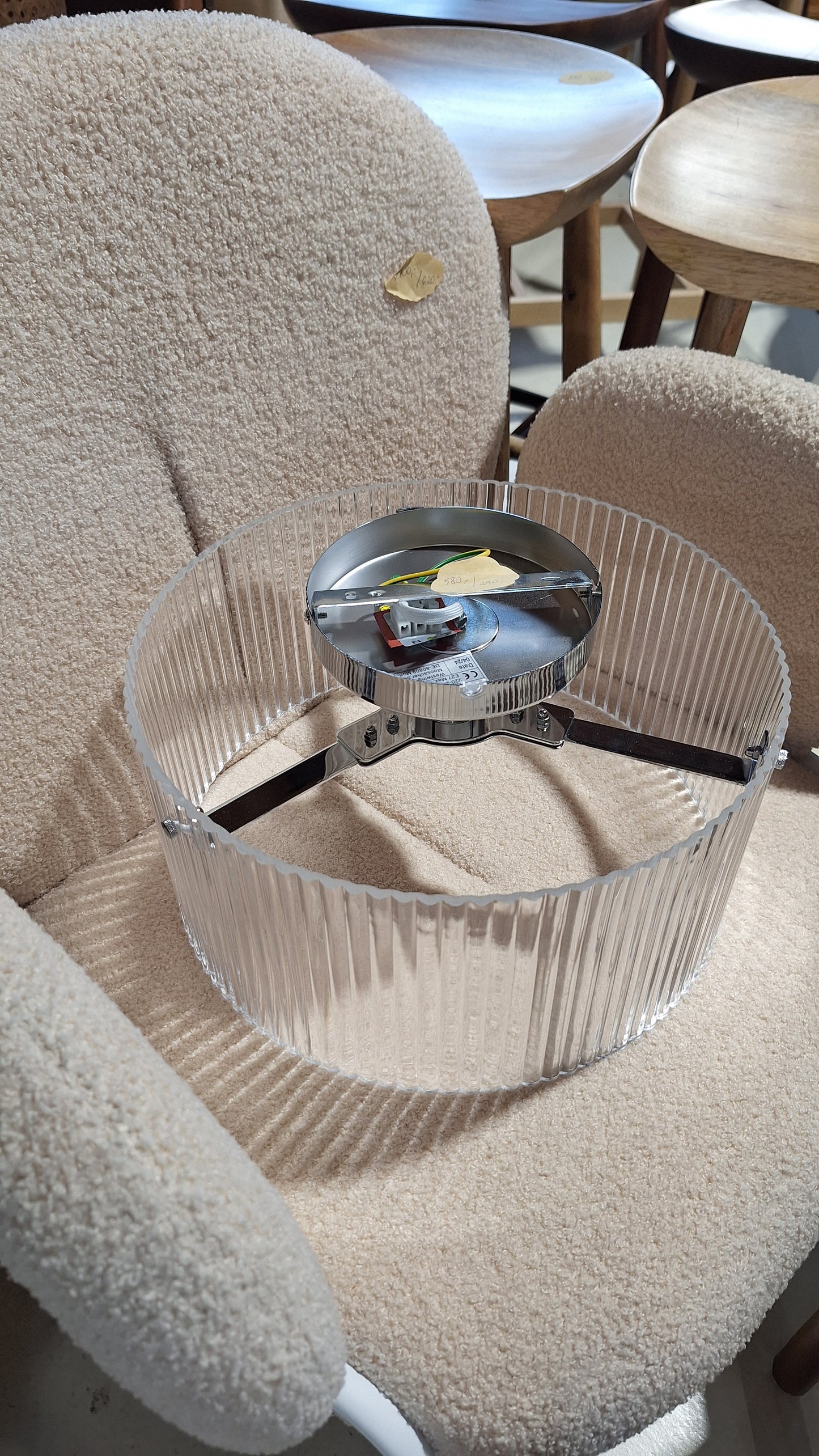 Lampa sufitowa ze szkła Emmi